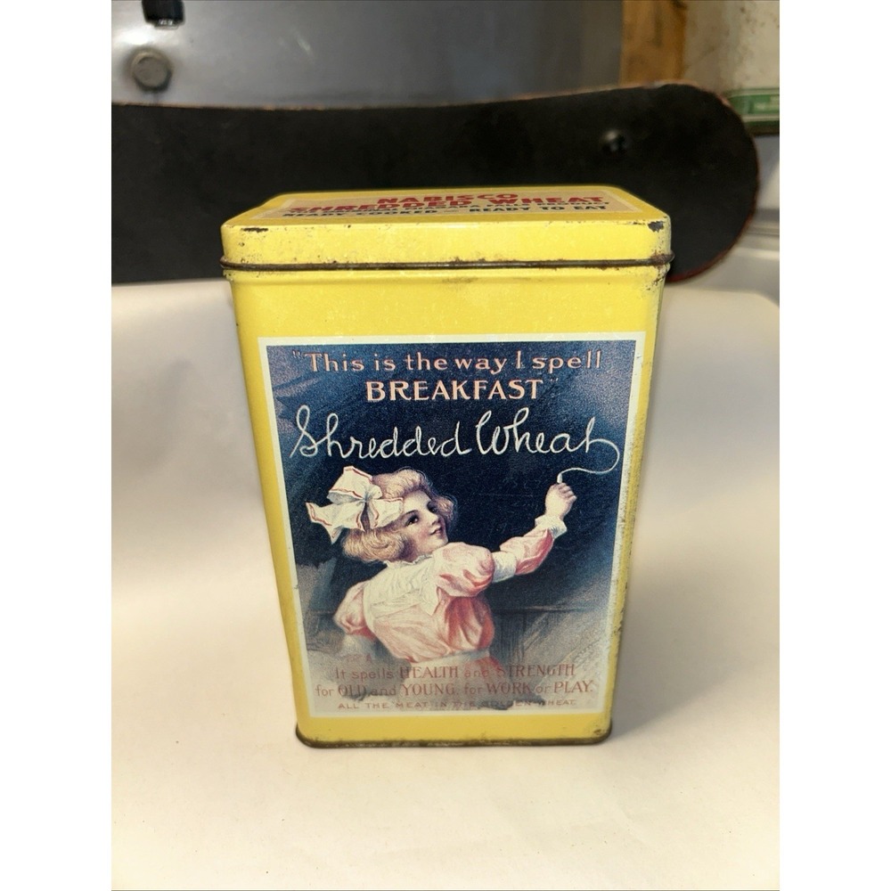 Vintage 1992 Nabisco SHREDDED WHEAT Advertising Tin Repoduction